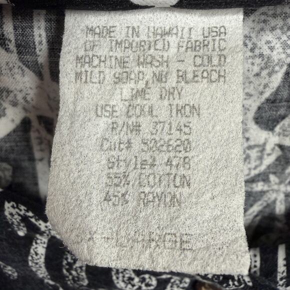 Vintage 90s Y2K Hilo Hattie Dress 3XL Plus Hawaiian Aloha Muumuu Tribal Coastal - Picture 5 of 10